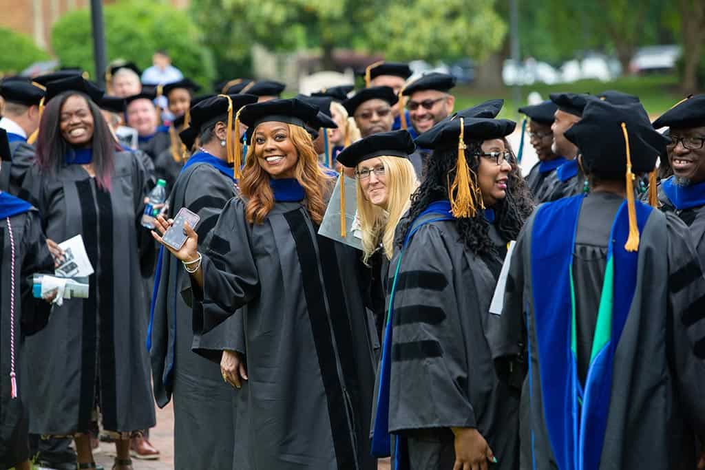 Celebrating the culmination of a journey during Regent University’s beautiful commencement ceremony.