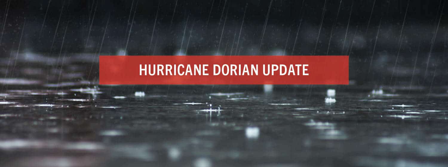 Hurricane Dorian update.