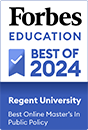 Regent University Ranked Among the Best Online Master's in Public Policy Degree Options by Forbes