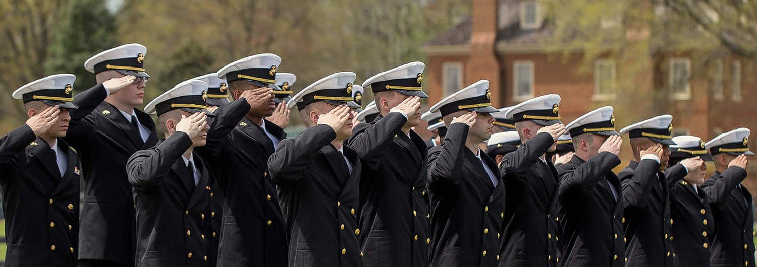 Military personnel at Regent University, a military-friendly university in Virginia Beach.