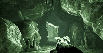 A cave scene from Ascent, a game developed by students at Regent University.