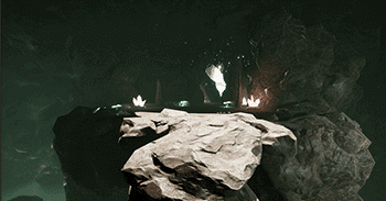 A cave scene from Ascent, a game developed by students at Regent University.