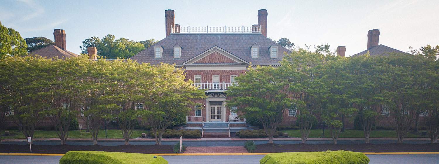 Regent University's Business Office is located in the Administration Building of its campus in Virginia Beach.