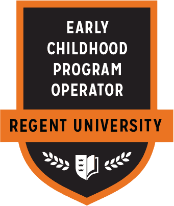 The Early Childhood Program Operator badge of Regent University.