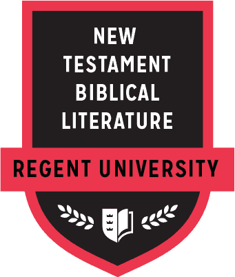 The New Testament Biblical Literature badge of Regent University.