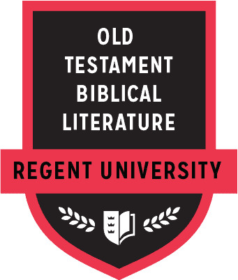 The Old Testament Biblical Literature badge of Regent University.