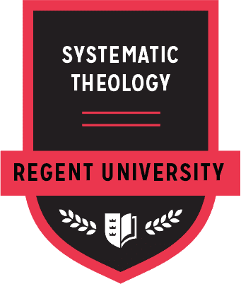 The Systematic Theology badge of Regent University.