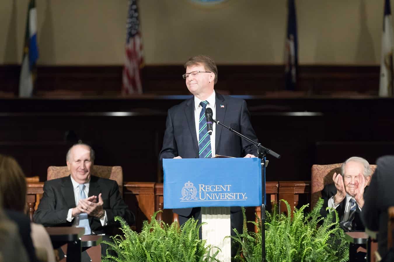 The Honorable Mark Martin at his installation service as Regent University School of Law's new dean.