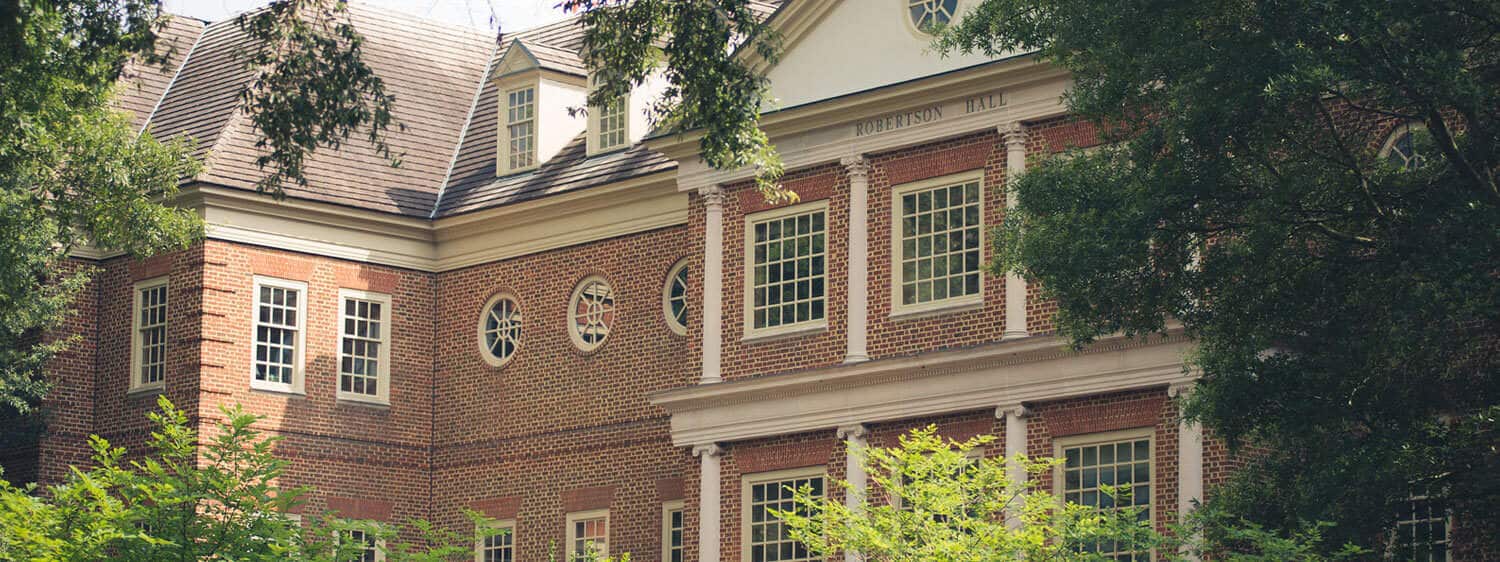 Outside view of Robertson Hall building at Regent University