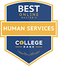 Regent University ranked #6 of the 20 best online masters in human services degree programs | CollegeRank.net