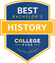 Regent University ranked #25 of the 30 Best Bachelor's in History programs | CollegeRank.net