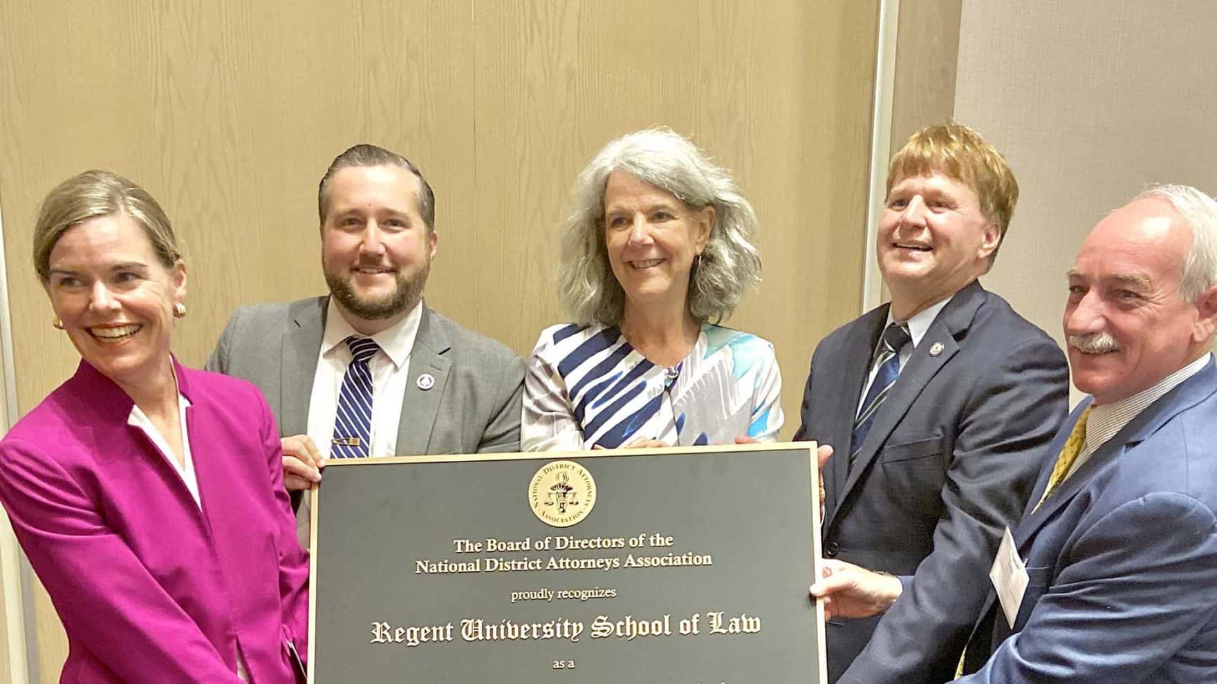 NDAA Board named Regent University's law school in Virginia Beach an Advocacy Training Center.