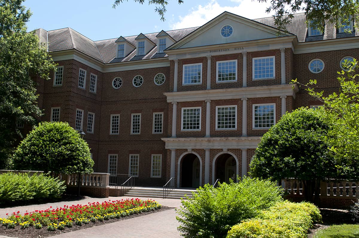 Robertson Hall, which houses the law school of Regent University Virginia Beach.