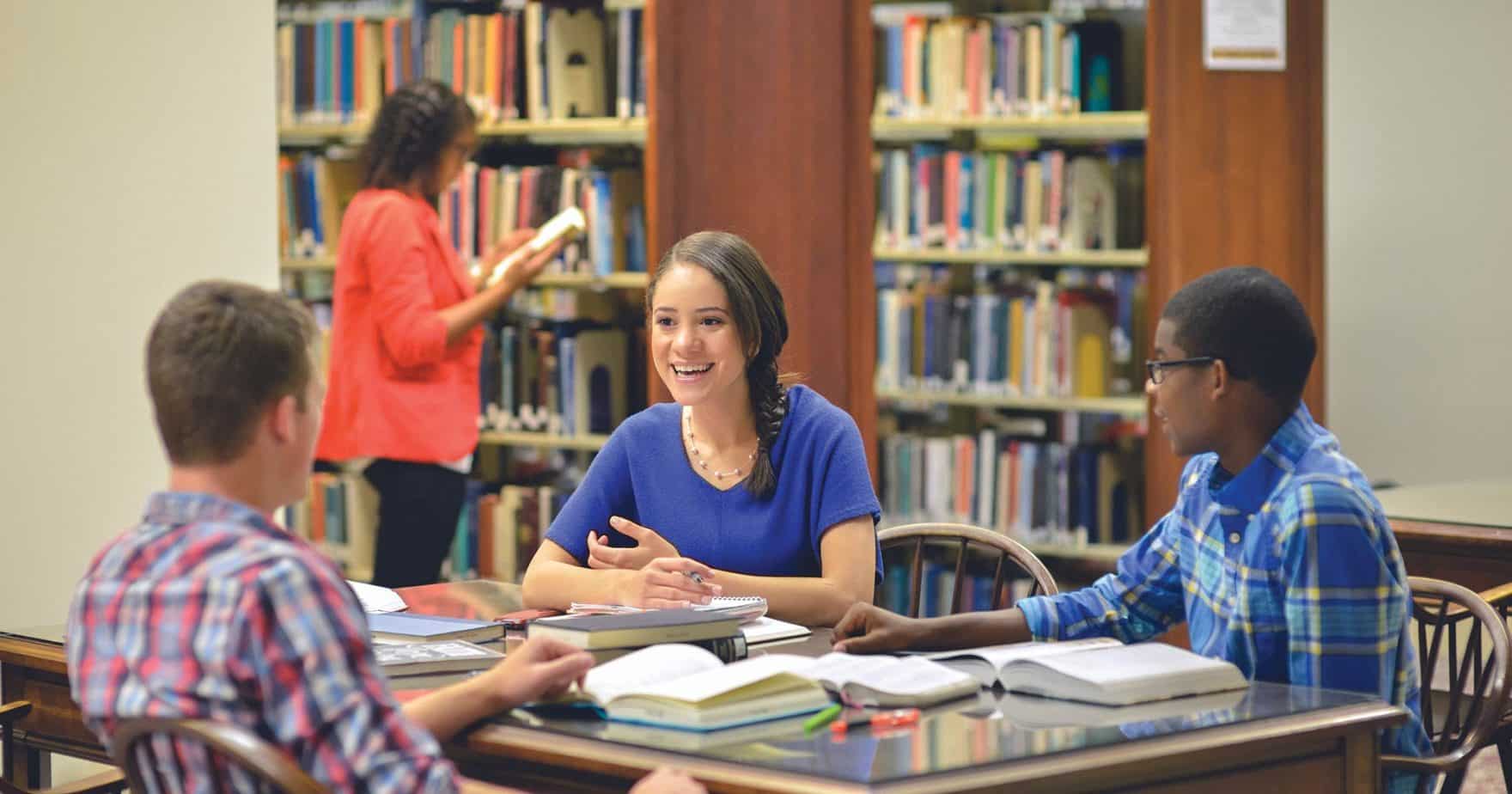 Students at Regent University's library in Virginia Beach: Regent welcomed an incoming freshmen and transfer students class with the highest average GPA in the university's history.