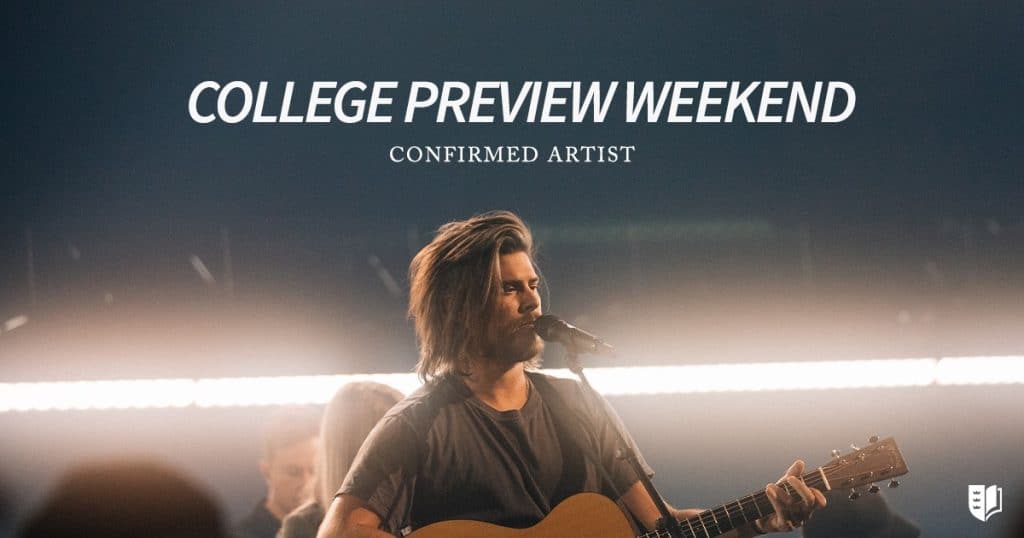 Cory Asbury, who performed at Regent University's College Preview Weekend.