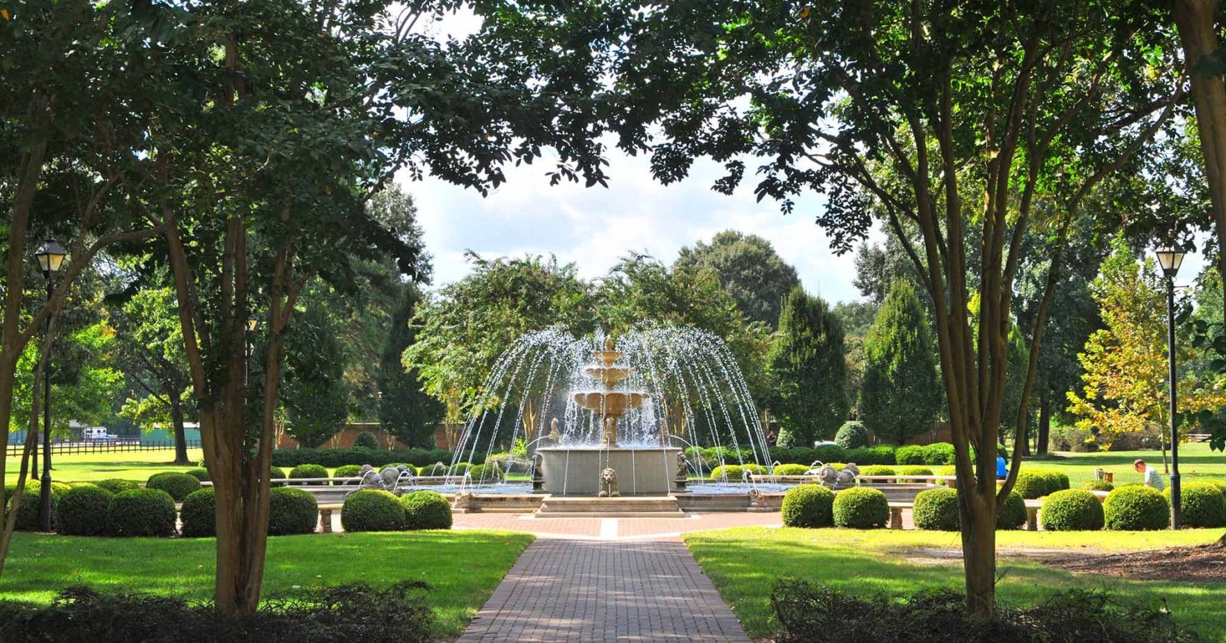 The fountain at Regent, a Christian university in Virginia that has been ranked by The Princeton Review among the top 50 online MBA programs in the nation.