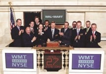 Wal-Mart International Executives at the New York Stock Exchange. Courtesy of Wal-Mart Stores, Inc.