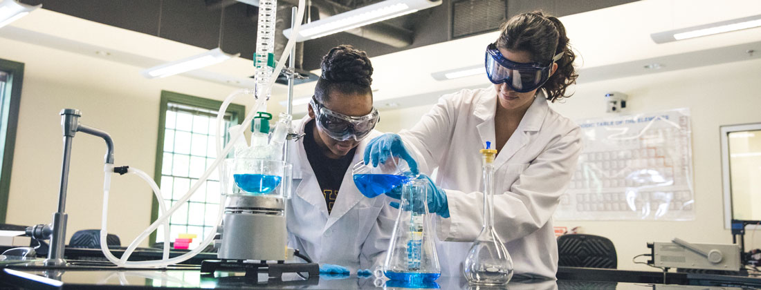 Students in a lab