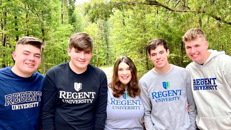 Members of the Fore family, students of Regent University.