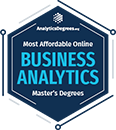 Regent University ranked #15 of the top 16 Most Affordable Online Master's in Business Analytics Degree Programs | AnalyticsDegrees.org