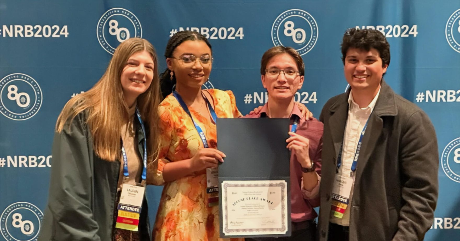 Regent Students Win 2nd Place at National Religious Broadcasters Film Competition