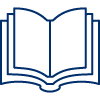 An open book icon for Academic Coaching, a part of the academic resources at Regent University.