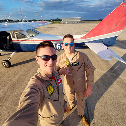 Regent's Ernest Park and Austin Graves with Operation Shipmate Support for Hurricane Helene victims