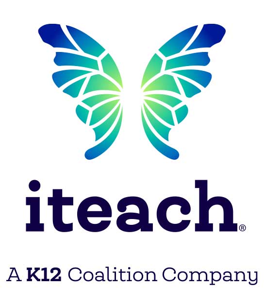 A log of iteach - A K12 Coalition Company, linking to iteach.net