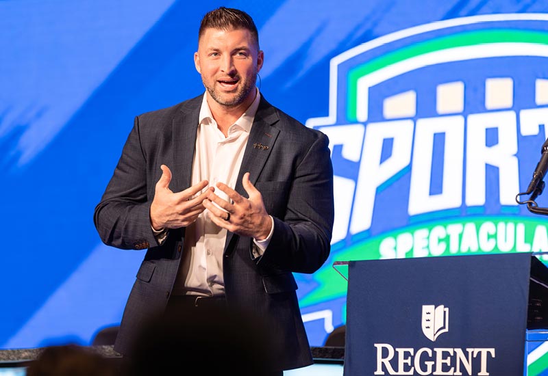 Tim Tebow Speaks at Regent University Night of Giving