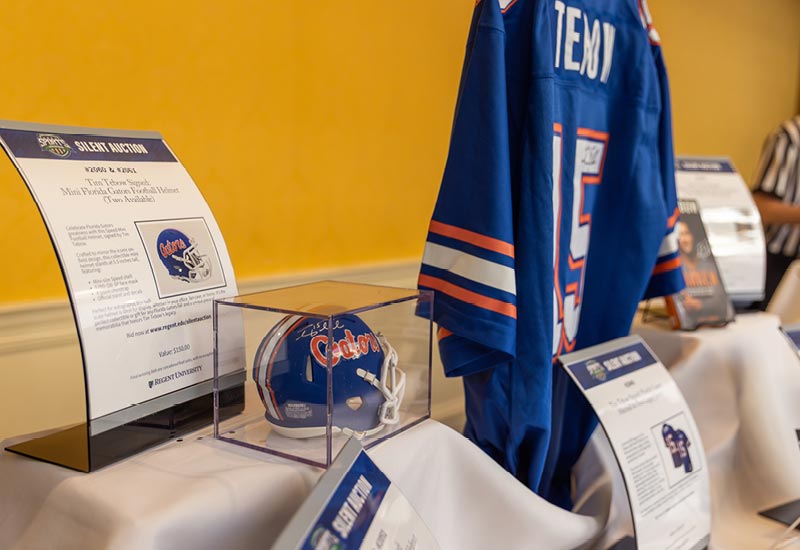 Regent University Night of Giving auction items
