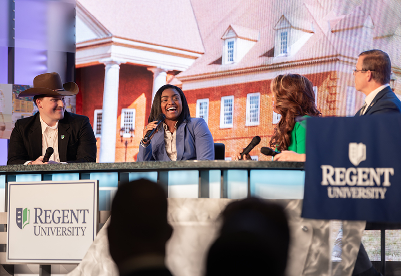 Regent University Night of Giving panel discussion hosted by Rae Pearson