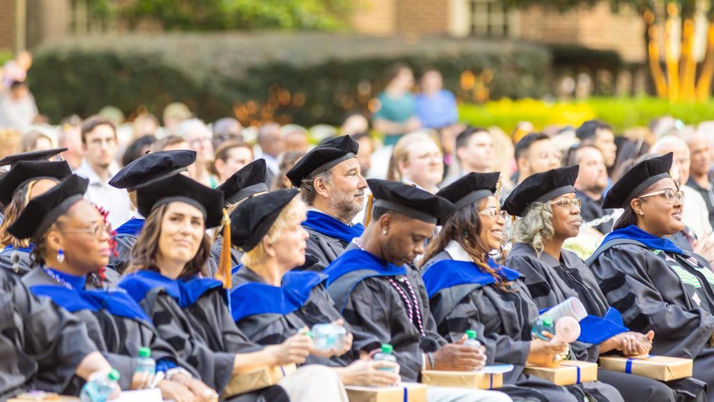 Regent University 2025 Outstanding DSL Graduate Bill Marianes among fellow graduates