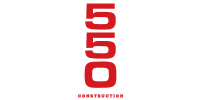 550 Construction logo in red