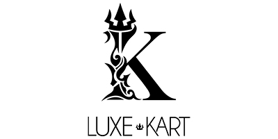 Luxe de Kart logo with ornate letter K