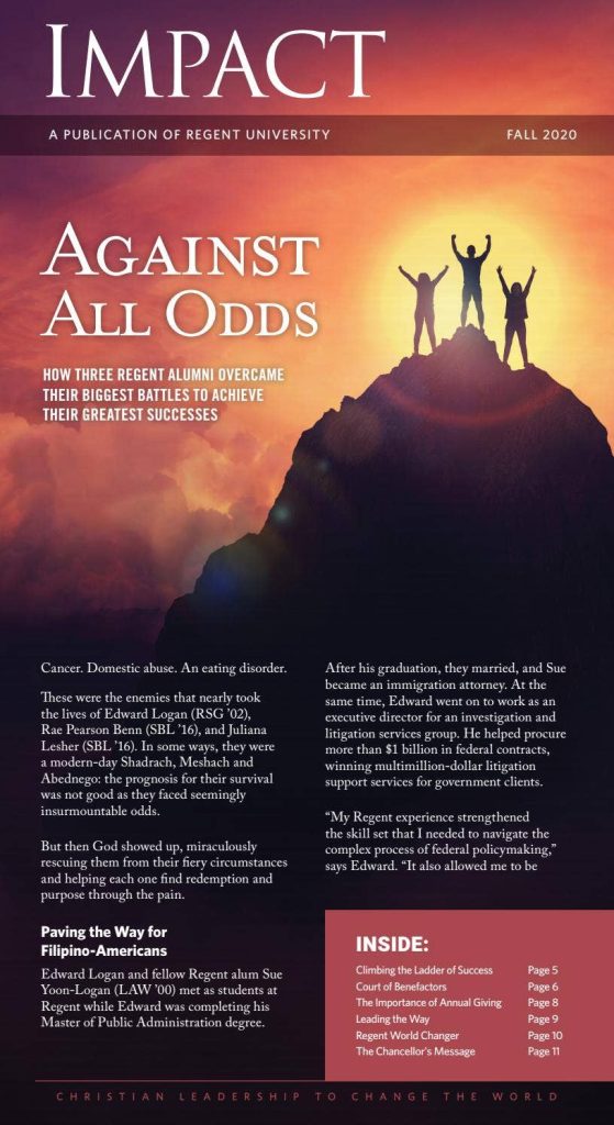 Fall 2020 IMPACT - Against All Odds cover