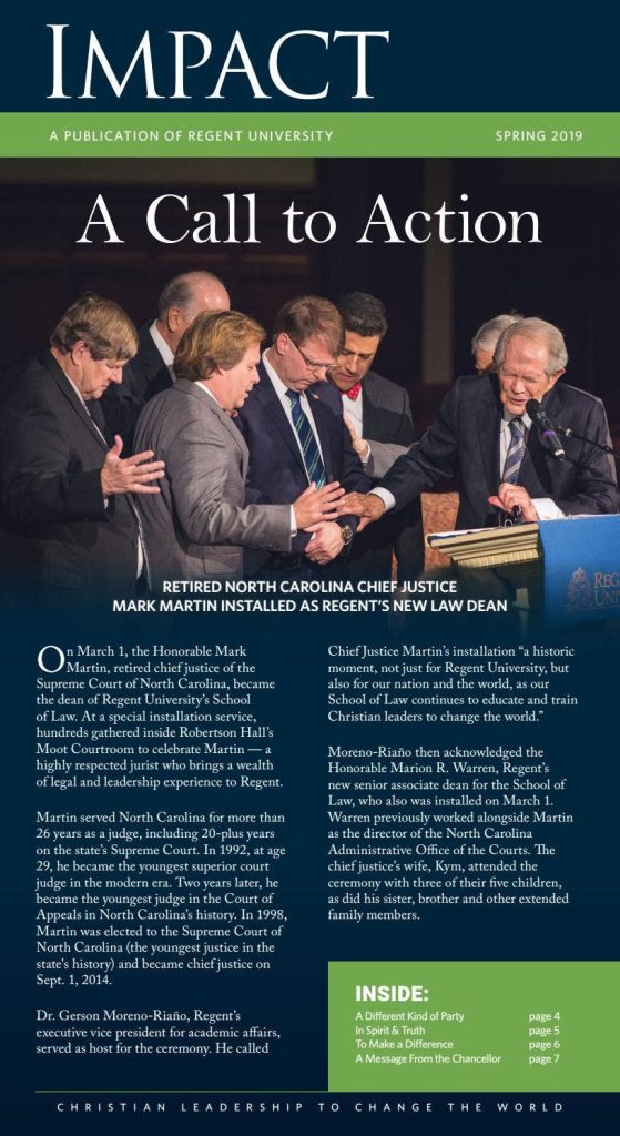 Spring 2019 IMPACT - A Call to Action cover