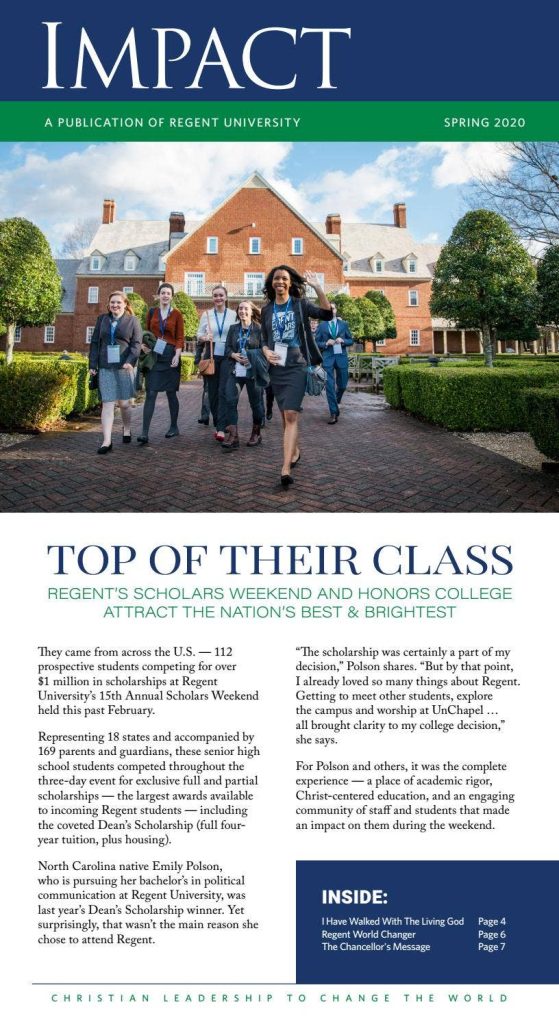 Spring 2020 IMPACT- Top of Their Class cover