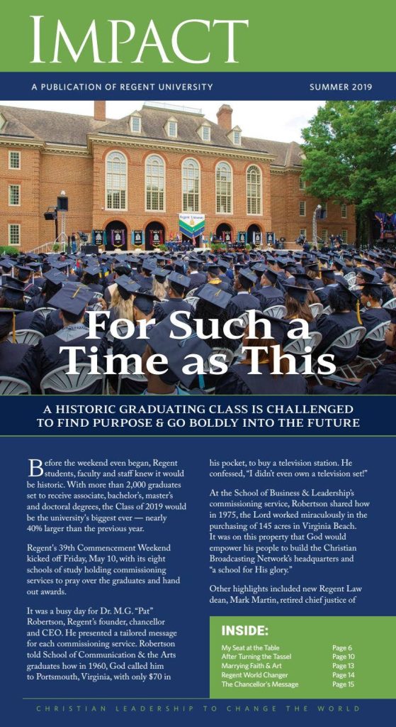 Summer 2019 IMPACT - For Such A Time as This cover