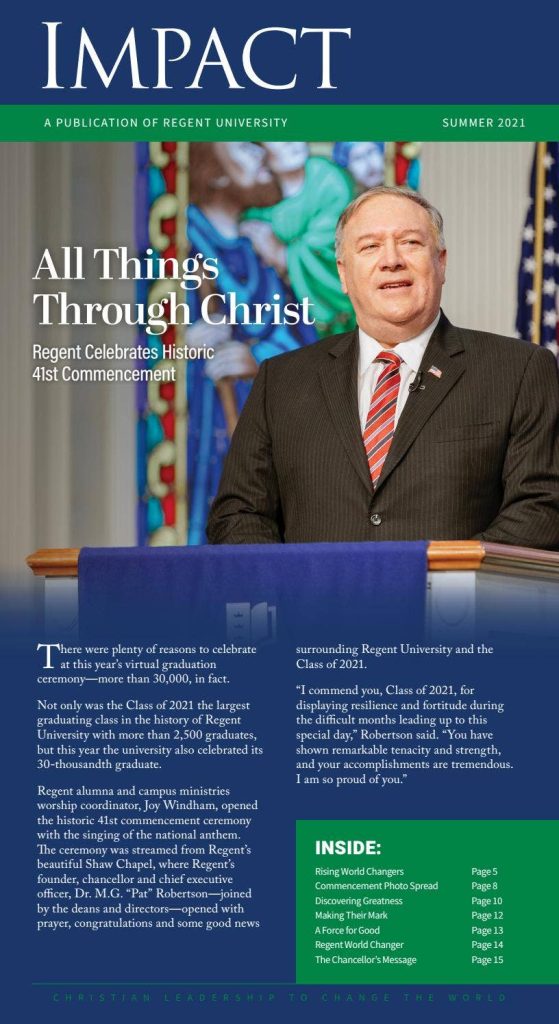 Summer 2021 IMPACT – All Things Through Christ cover