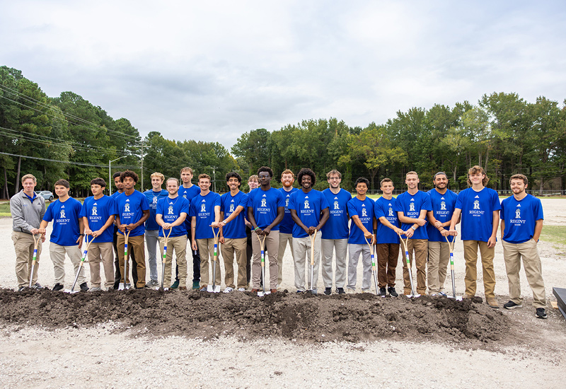 Regent University celebrates the official groundbreaking of our state-of-the-art Athletic & Fitness Center.