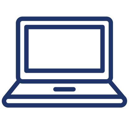 Blue Laptop icon
