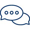 icon of chat bubbles