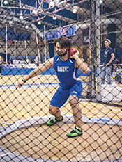 Shot Putter about to throw