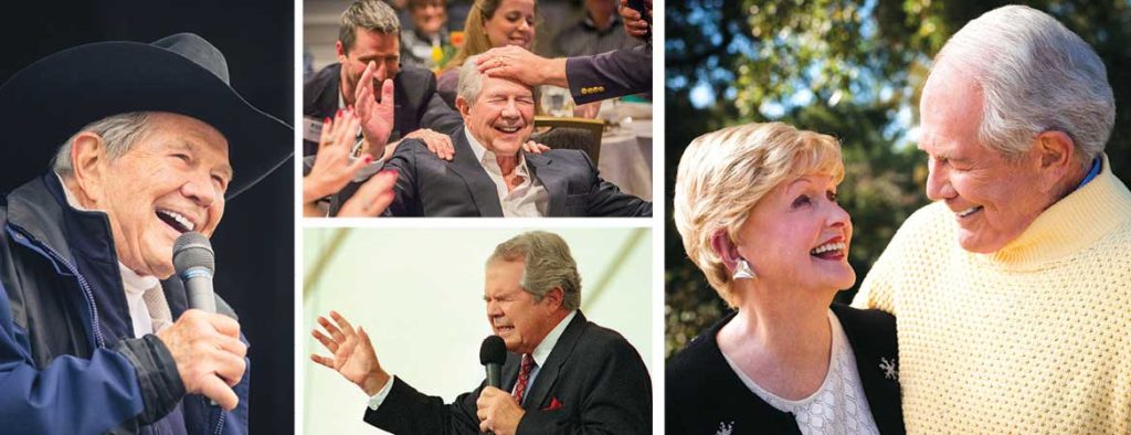 Photo collage of Dr. M.G. "Pat" Robertson.