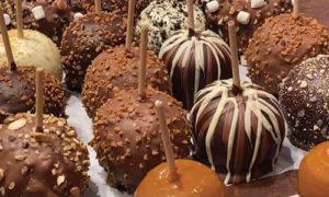 Chocolate cake pops.