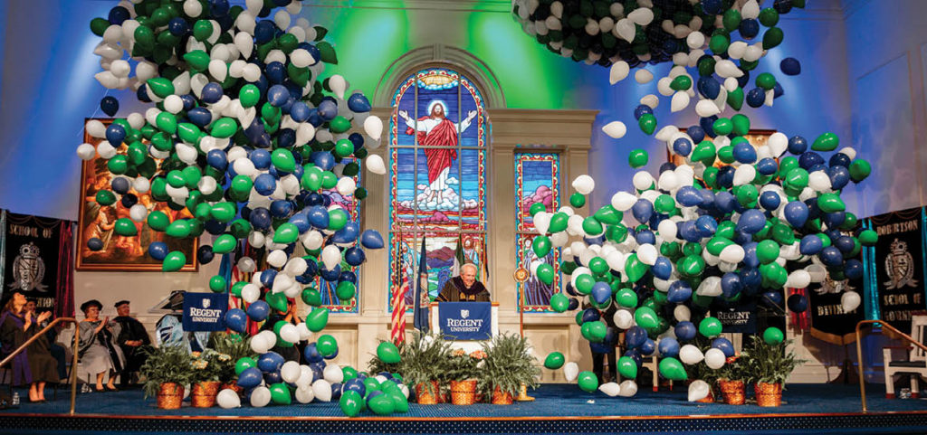 The 2021 commencement ceremony of Regent University.