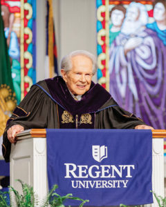 Dr. M.G. “Pat” Robertson, founder, Chancellor and CEO of Regent University.
